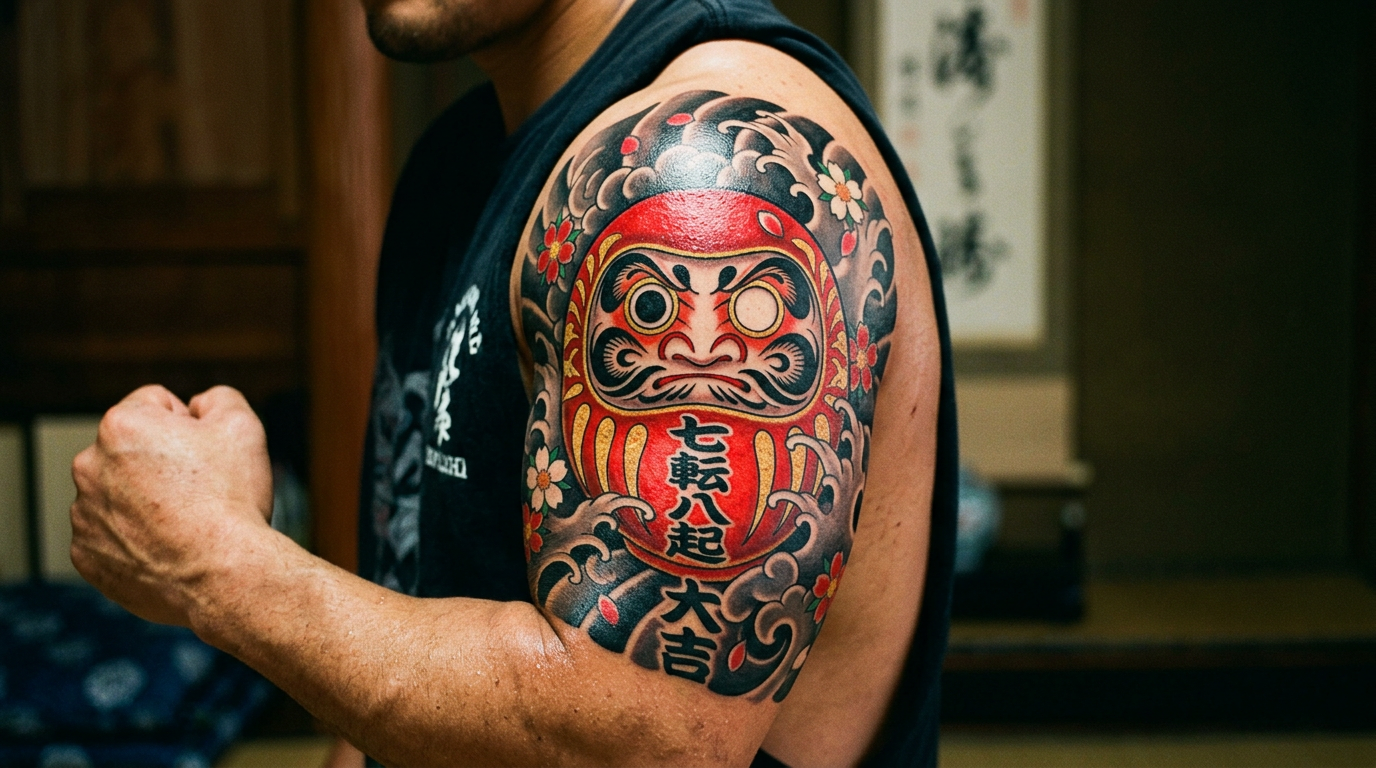 Daruma tattoo
