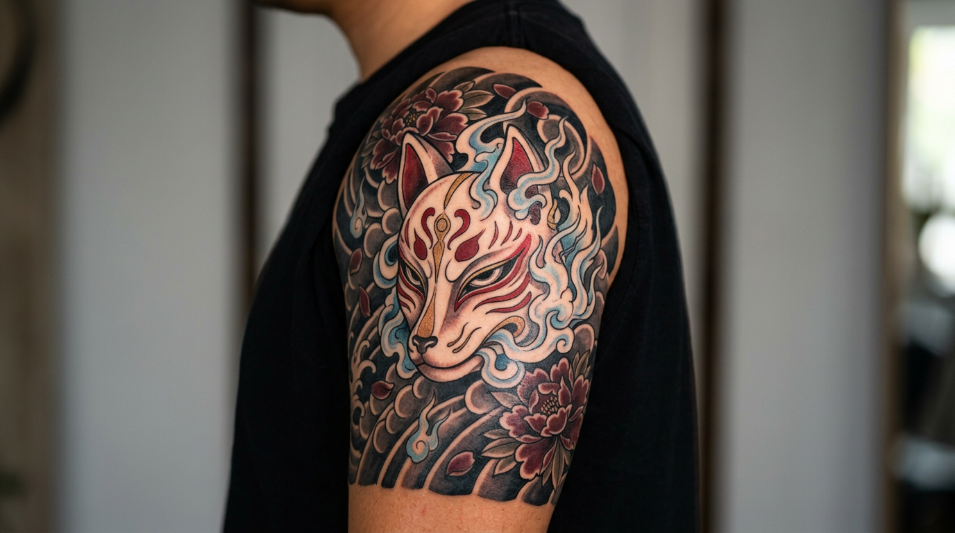 Kitsune fox tattoo