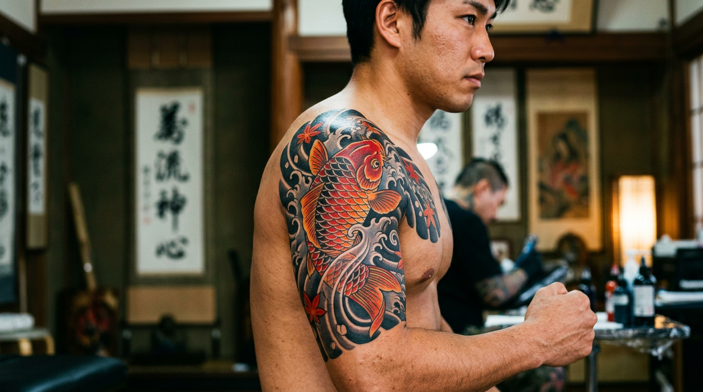 Koi fish tattoo