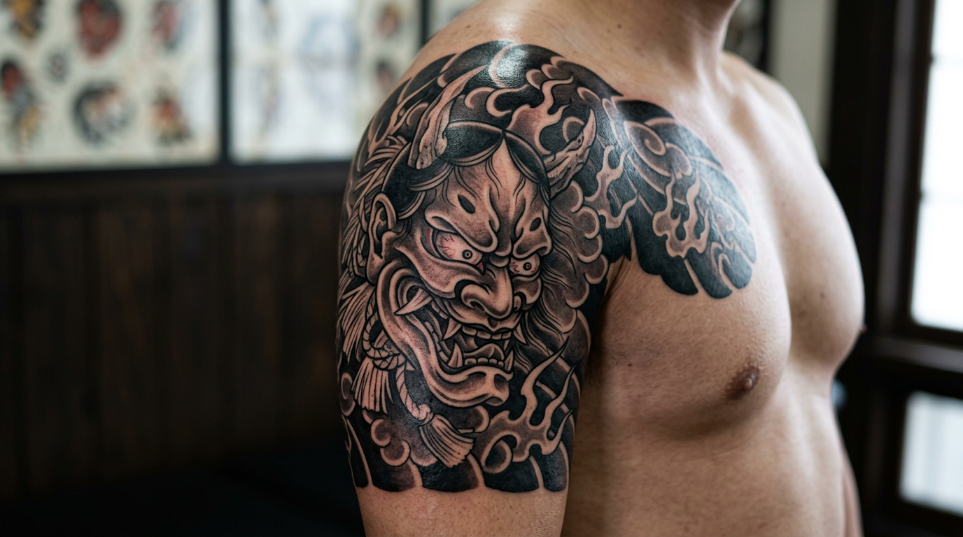 Namahage demon tattoo