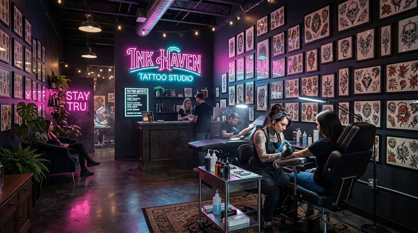 Inside the Vibe Tattoo studio