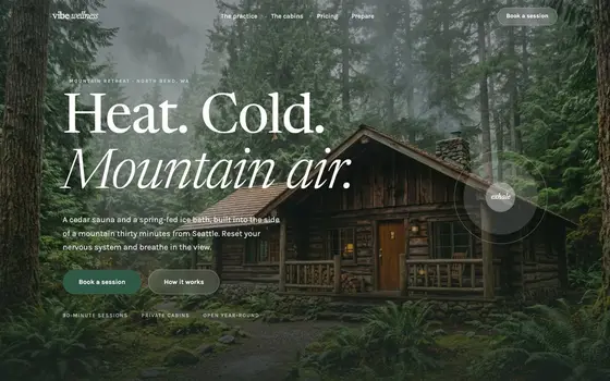 Wellness & spa website template preview